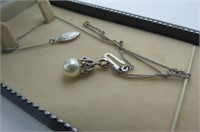 .925 STERLING PENDANT SEA PEARL NECKLACE