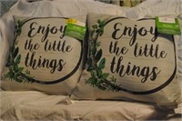 Enjoy the little things New pillows