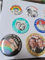 Lot of Political Button Pins to Include Jackson,