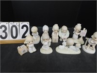 9 Precious Moments Figures w/