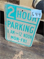 2 Hour Parking Sign