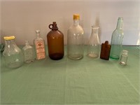 Clorox, Bakers, Duke, Watkins & other old bottles