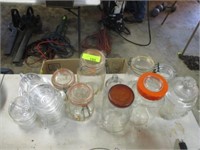 All jars w/lids and other items