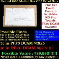 Original sealed box 5- 1990 United States Mint Pro