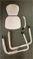 Torrans white metal lawn chair (NOS)