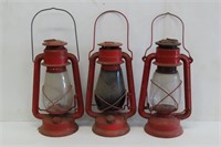 3 Barn Type Lanterns