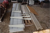 Pallet of Shelving and Gate