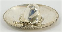 Vintage Sterling Silver Cowboy Hat Ring Holder -