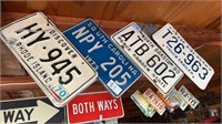 Lot of Out of State License Plates