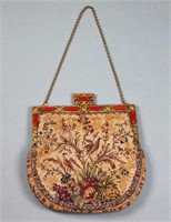 1960's Petit Point Ladies Evening Bag