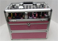 Pink Nail Kit Box Full of Nail Polish & More