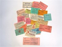 COLLECTION OF CIRCUS LITHOGRAPH CONTRACTS