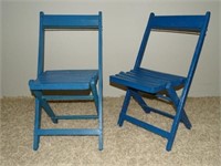 PAIR HAGENBECK WALLACE FOLDING CHAIRS