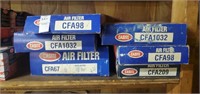 Assorted air filters