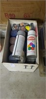 Box of spray paint