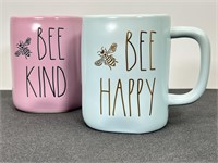Rae Dunn "Be Happy & Be Kind " Coffee Mugs