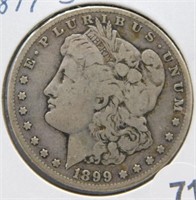 1899-S Morgan Silver Dollar.