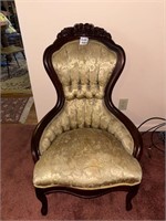 Vintage Kimball Tufted Victorian Chair