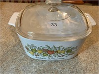 Pyrex A9C Spice Of Life Casserole w/Lid