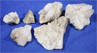 Group quartz crystal clusters