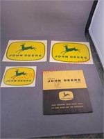 4" & 6" 4 leg John Deere decals