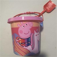 Peppa Pig Licensed Sand Beach Bucket w Shovel