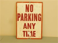 No Parking Anytime Metal Sign - 14 x 20