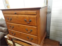 Wooden 3-Drawer Chest w/ Pull Out Shelf -