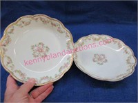 pair of haviland limoges france dishes (7.5in)