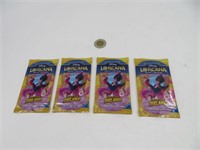 4 pack neufs de cartes Lorcana Disney