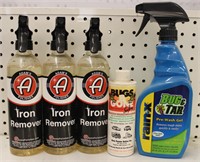 Lot of Iron & Bug Remover