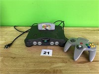 Nintendo 64 with Controller & Mario Kart 64