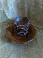 Wood Salad Bowl Set