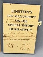 Hardback book, titled "Einstein's 1912 Manuscript