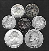 (7) Silver Coins