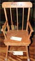 Childs vintage rocking chair