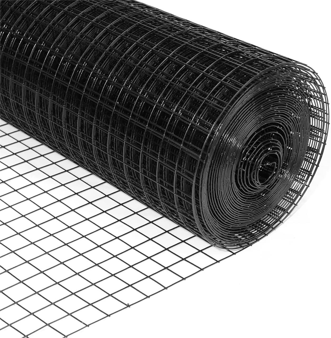 24'x50' 1.5in 16G Black Welded Fence Mesh