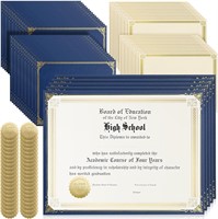 Kosiz 300pc Certificate Kit 8.5'x11' (Blue)