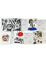 5pc Joan Miro "Recent Paintings" Pierre Matisse