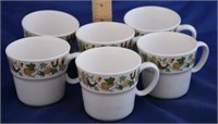Set of 6 Noritake "Progression" Cups (6pc)