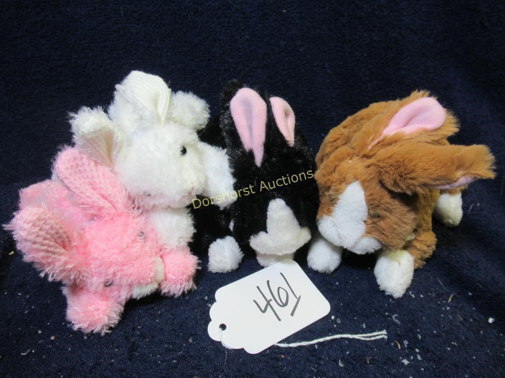 (4) MARY MEYER PLUSH RABBITS