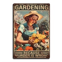 Vintage Decor Garden Gardening Metal Tin Sign