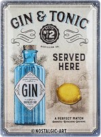 NEW! Nostalgic-Art Retro Tin Sign – Gin & Tonic