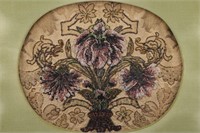 Antique Needlework and Beaded Flowers Art