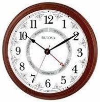 18 IN BULOVA WALL CLOCK