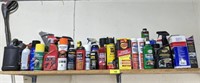 LARGE GROUP OF AUTOMOTIVE CLEANERS, OILS, MISC