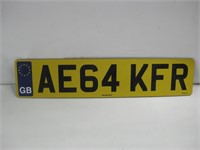 UK GB License Plate