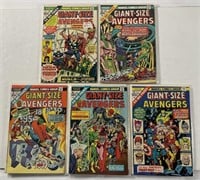 Marvel Avengers Giant-Size Lot Nos.1-5 1975-75