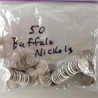 50ct Buffalo Nickels
