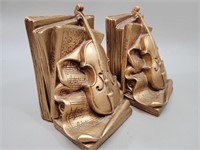 1964 Universal Corp Violin Bookends